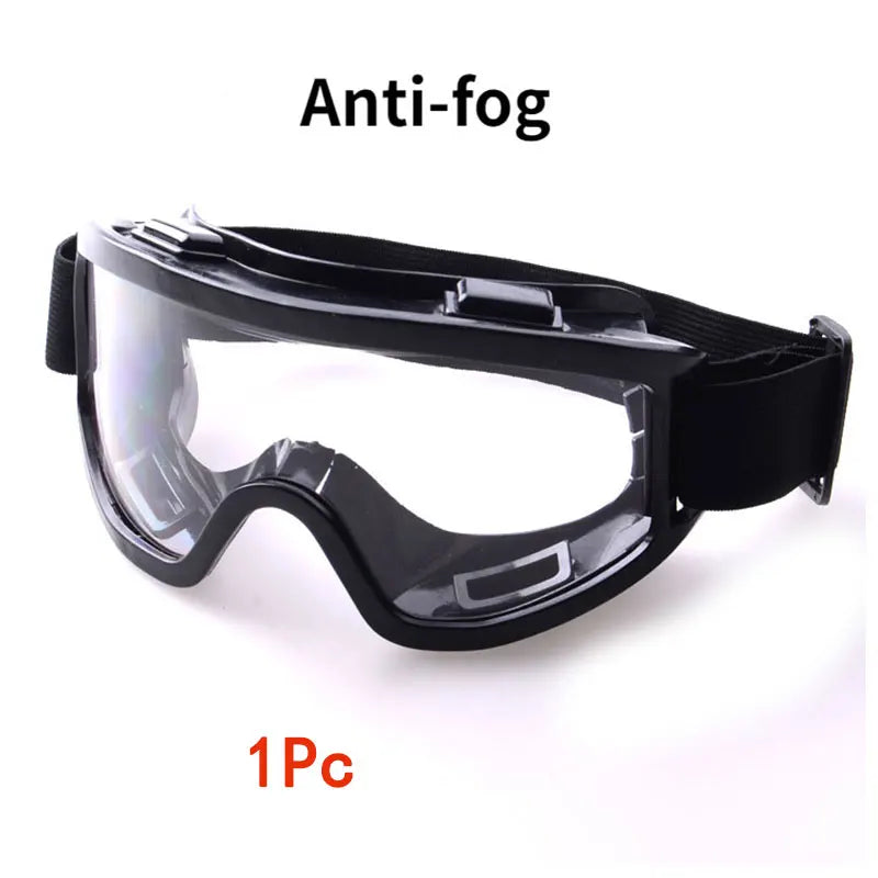 Safety Antifog Protective Goggles &ndash; Anti Fog Clear Vision Black-1Pc