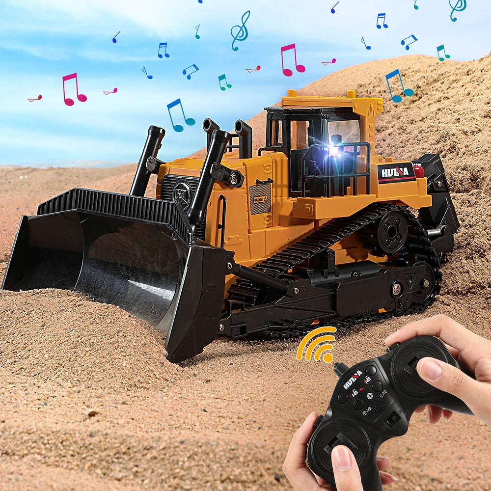 Huina 1554 11 Channel RC Bulldozer &ndash; Durable Kids Toy