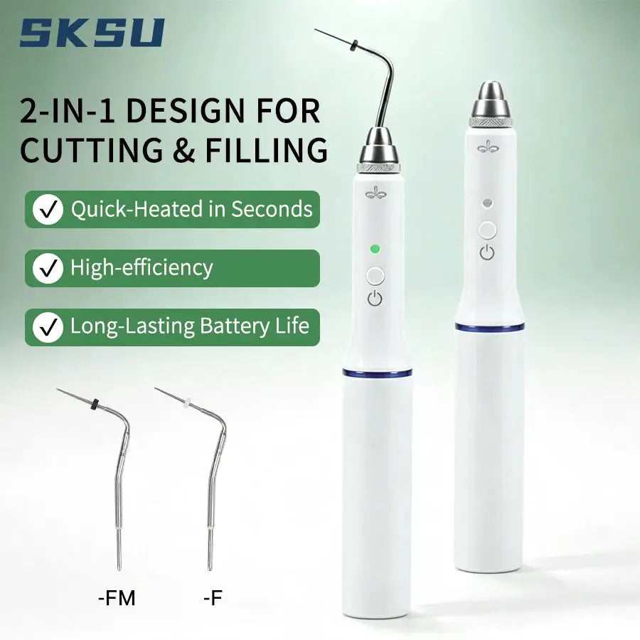 Dental Cordless Gutta Percha Obturation Pen Root Canal Filling System +2 Tips 3 Second Rapid Heating Dental Gutta-percha Cutter by InterCyprus Trading Ltd