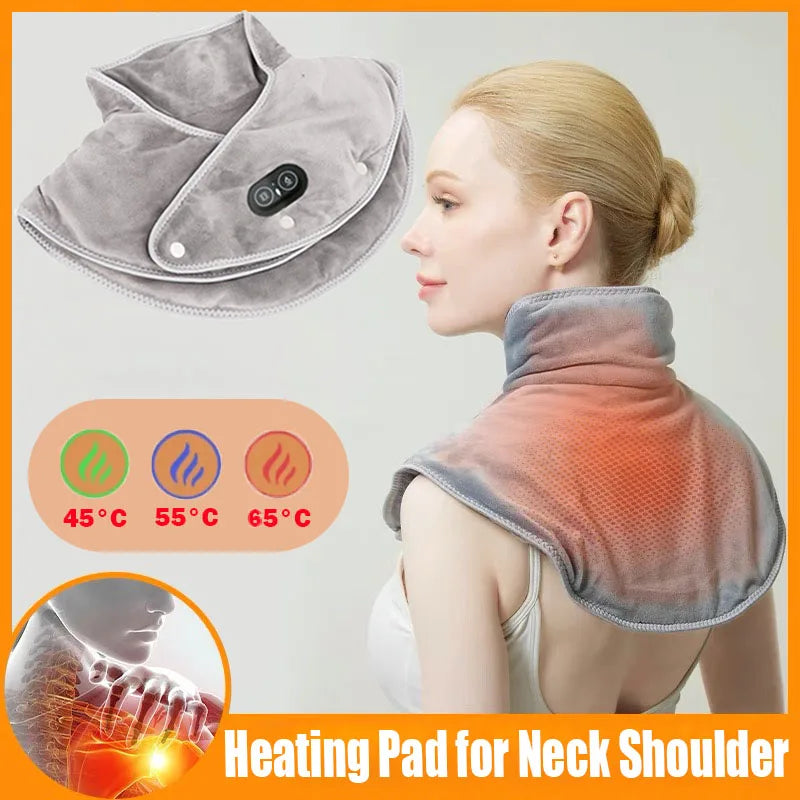 Elektrisk värmande axel- och nackkudde massager 3 växlar sjal