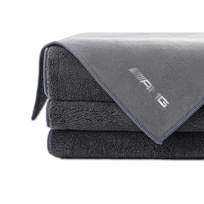 High-Quality Suede Glass Cleaning Cloth - Absorbent &amp; Traceless for Mercedes Benz Models (AMG GLC GLE GLB GLS W204 W205 W203 W211 W212 W213)