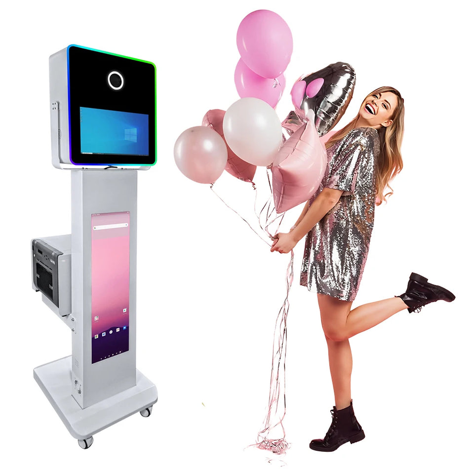 Burvju spogulis foto kabīne DSLR selfijs 29in LCD ekrāns