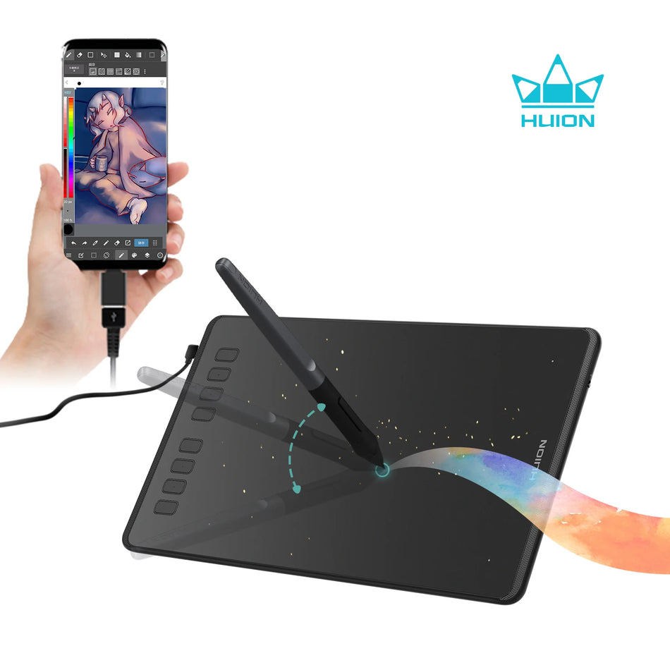 HUION H950P 9-tums grafiktavla med batterifri stylus 8192 nivåer