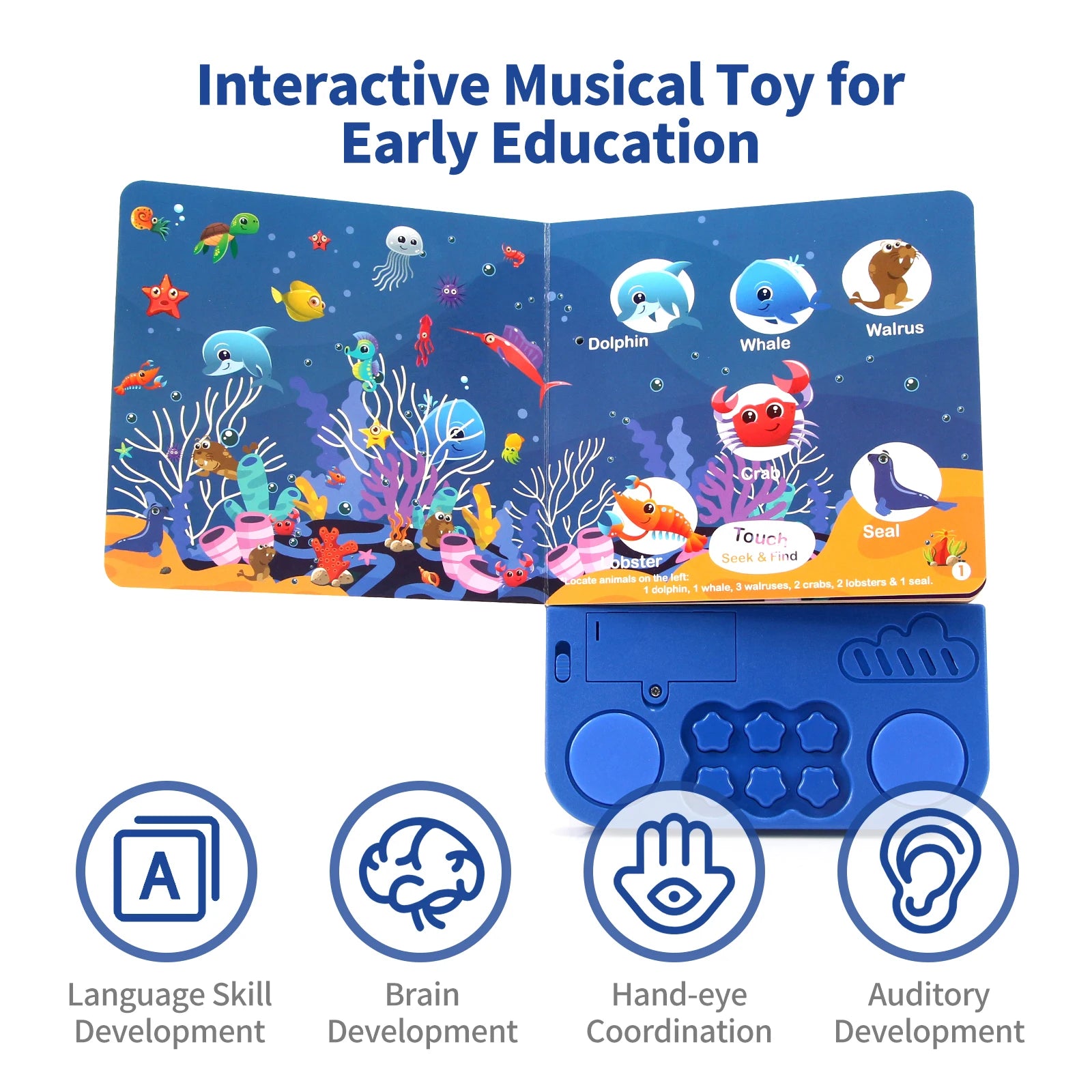 CoolPlay Kids Electronic Audio Books &ndash; Interactive Learning with Melody and Lights