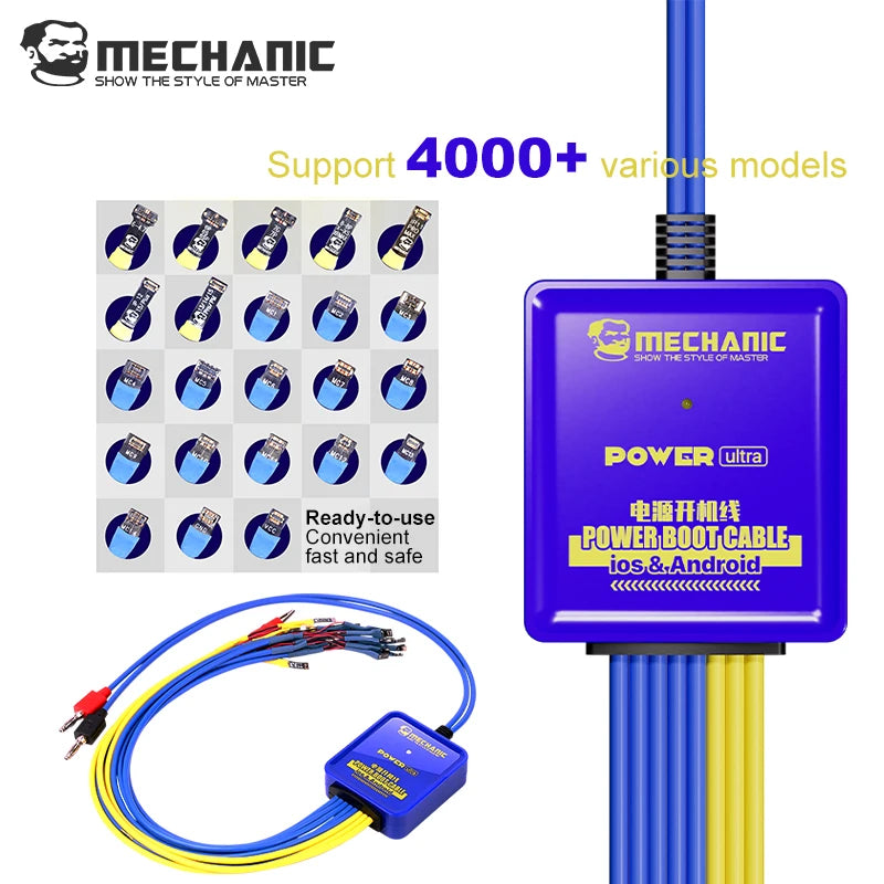 MECHANIC Power Ultra Test Cable &ndash; Durable Mobile Boot Line for iPhone and Android