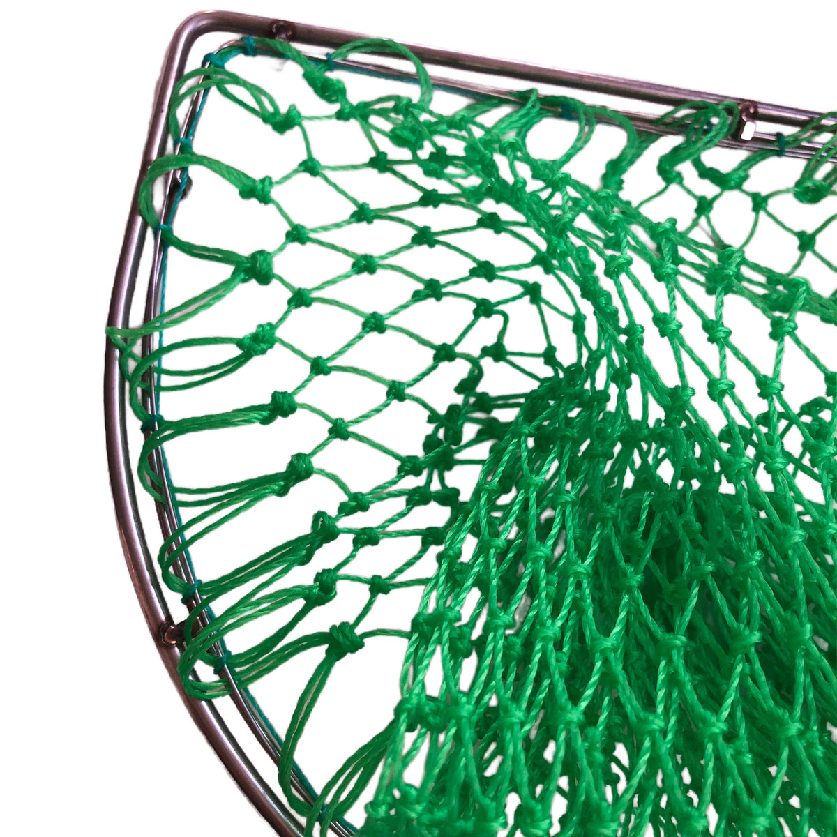 POUI COME DREAM Durable Stainless Steel Double Ring Fishing Landing Net