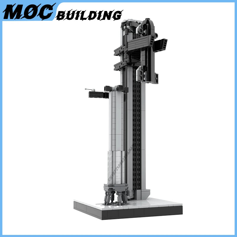 MOC High-Tech Space Starship Launch Complex Model Building Blocks 891PCS