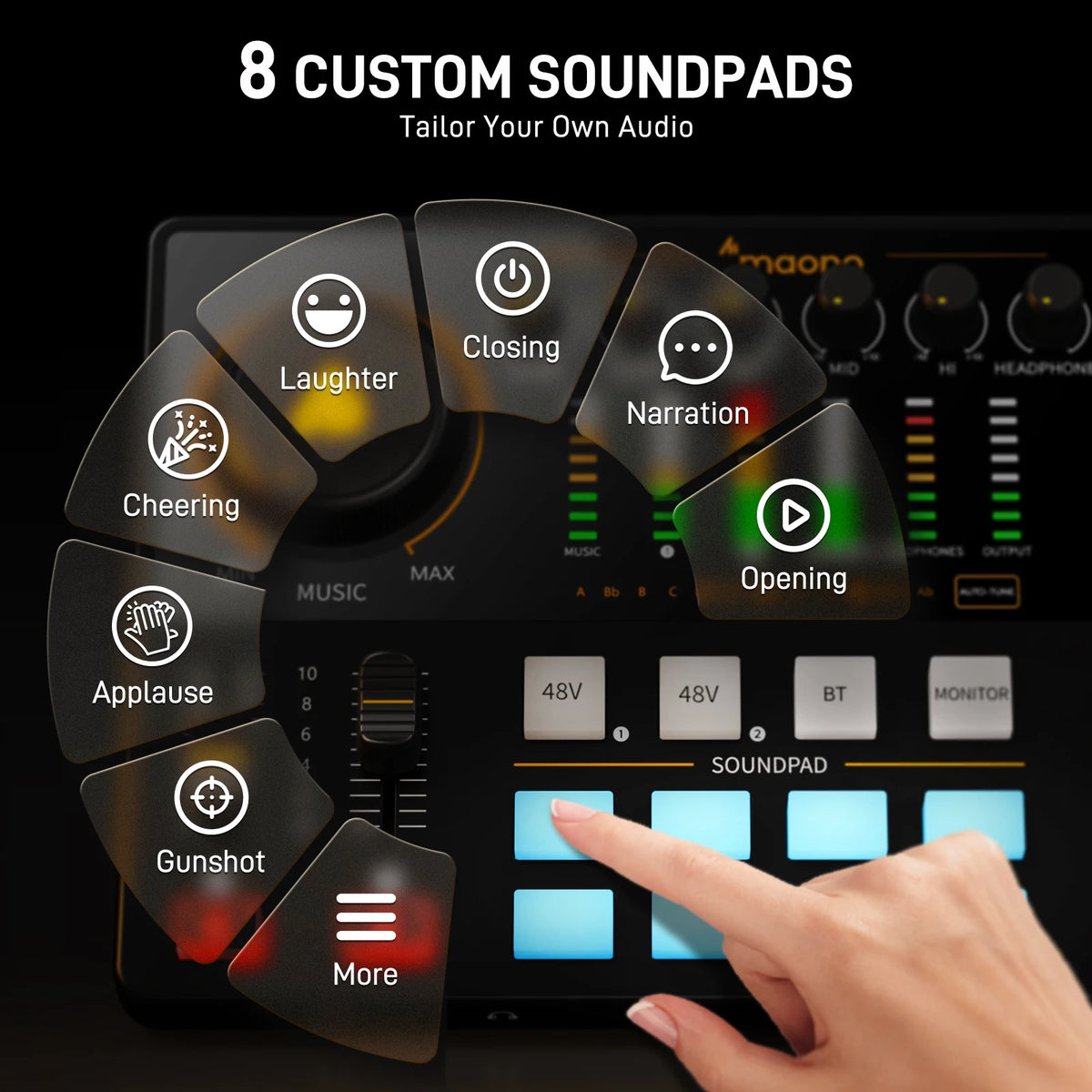 MaonoCaster AME2 Gen2 Audio Interface Mixer - Dual XLR Input
