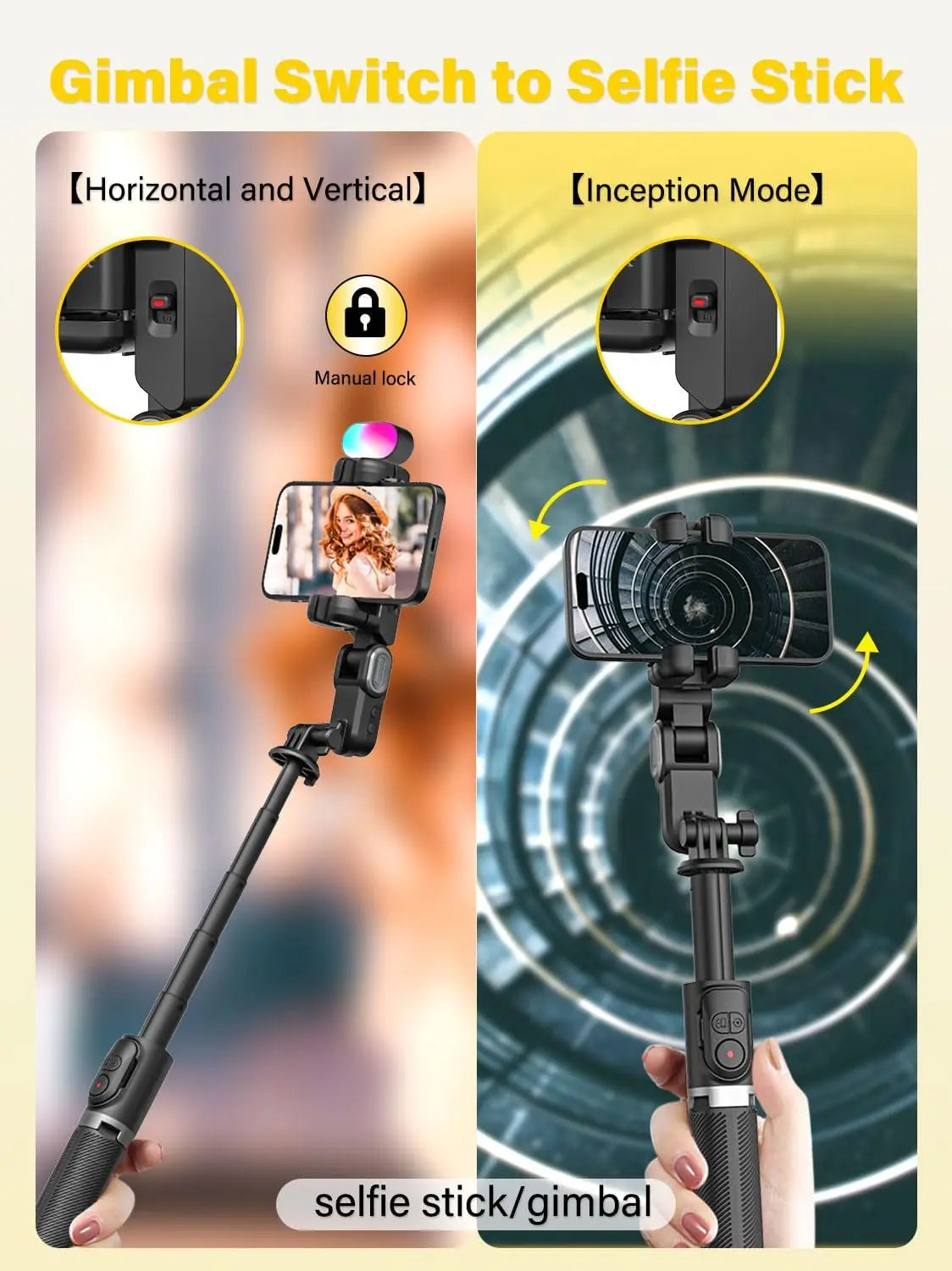 AOCHUAN 1-Axis Handheld Gimbal Stabilizer &ndash; AI Face Tracking and Gesture Operation