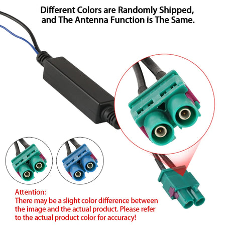 AKAMATE For VW Radio Dual Antenna Adapter Cable &ndash; Dual