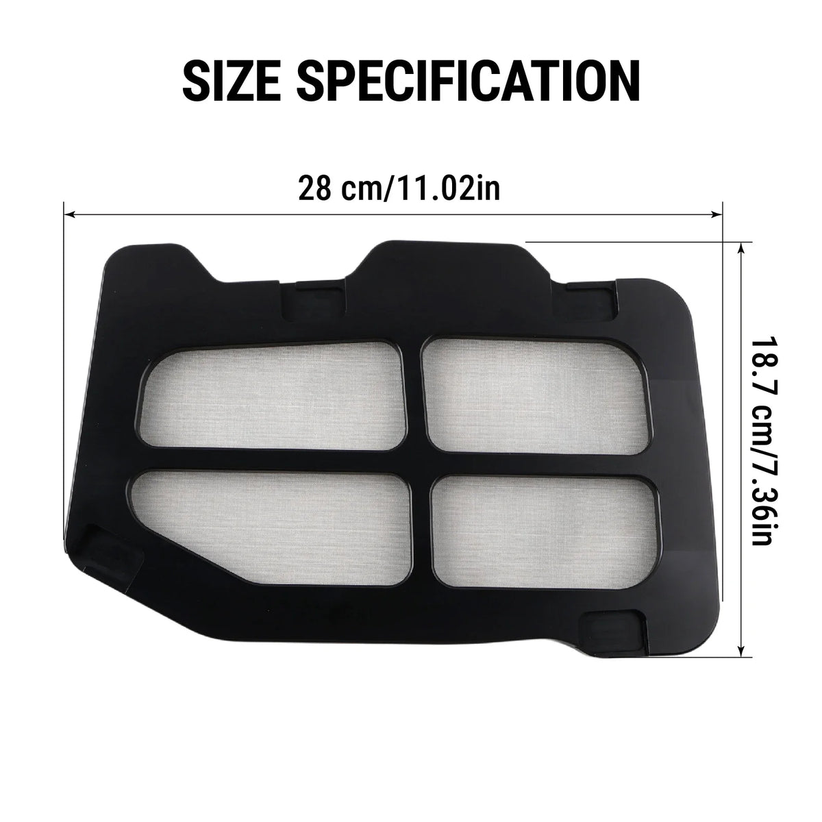 Airbox Lid Cover Aluminum With Steel Mesh For Yamaha Raptor 700 700R by InterCyprus Trading Ltd
