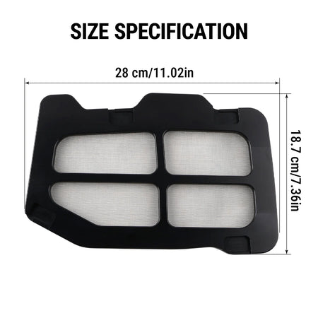 Airbox Lid Cover Aluminum With Steel Mesh For Yamaha Raptor 700 700R by InterCyprus Trading Ltd