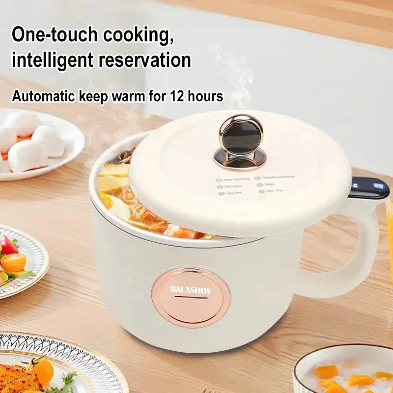 Multifunction Electric Rice Cooker 1.5L Nonstick Compact