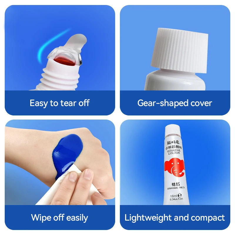 Borrence Watercolor 5ml Tubes &ndash; Vibrant Transparent Colors