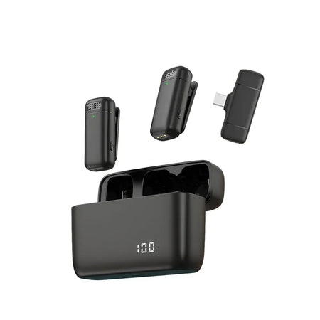 STFANTASY Wireless Lavalier Microphone with Charging Case for Android &amp; iOS Type c-K6B