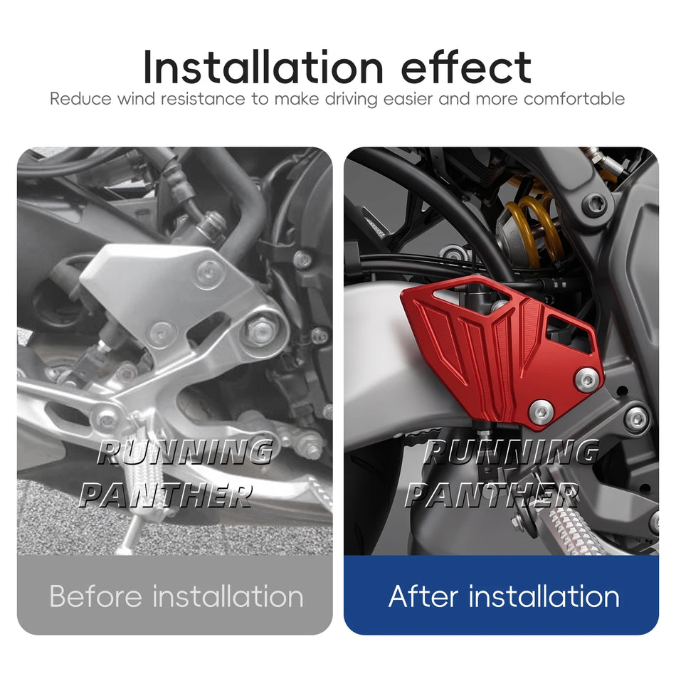 Rear Heel Guard Aluminum for Yamaha MT-09 SP 2024-2026 and XSR-900/GP 2022-2026