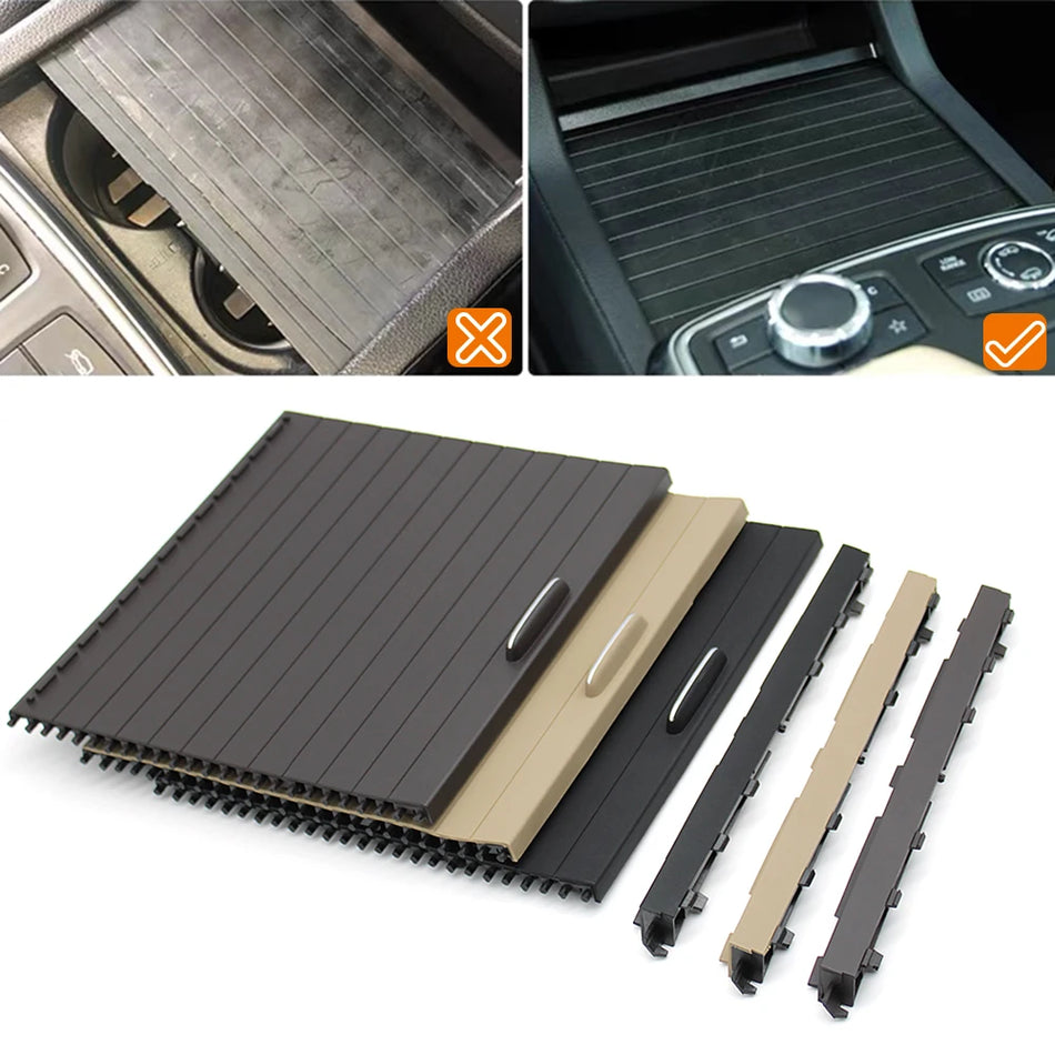 Cup Holder Cover for Mercedes-Benz ML W166 W292 GL GLS Dark Brown Roller Blind SUV