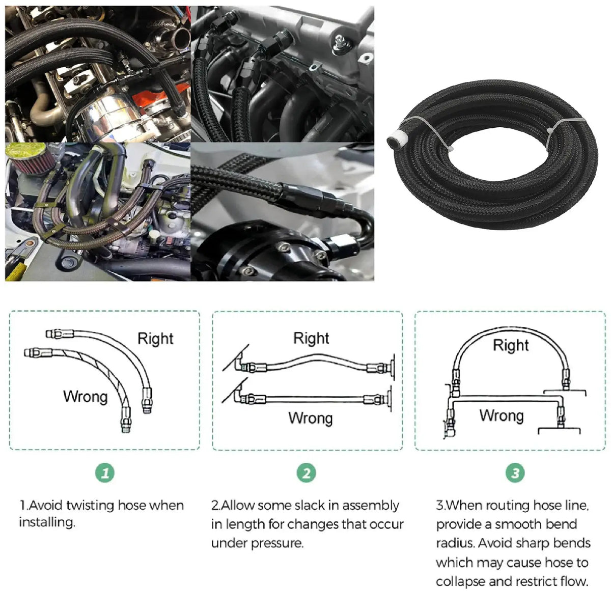 PIKBUK Aluminum AN4 6 8 10 12 Forged Type Swivel Hose End Fitting Adapter Oil Cooler Fuel Line Straight 45 90 Degree by InterCyprus Trading Ltd