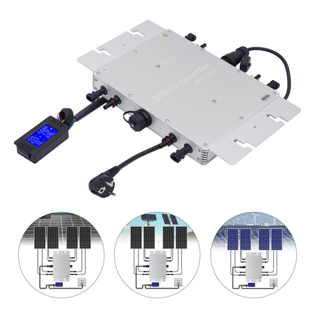 WVC-1200W &ndash; IP65 Waterproof Grid Tie Micro Inverter