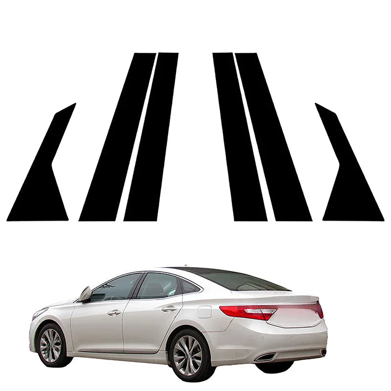 Stulpelio apdailos lipdukas Hyundai Grandeur HG Azera 2012-2017, UV atsparus polikarbonatas