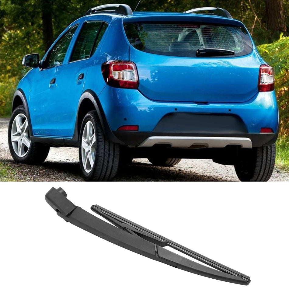 Dacia Sandero Rear Wiper Arm Blade Set Rubber Black for 2005-2015
