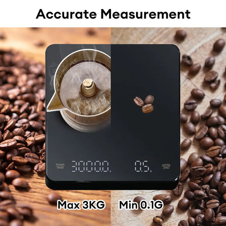 Digital Coffee Scale With Timer &ndash; LED Display USB Power
