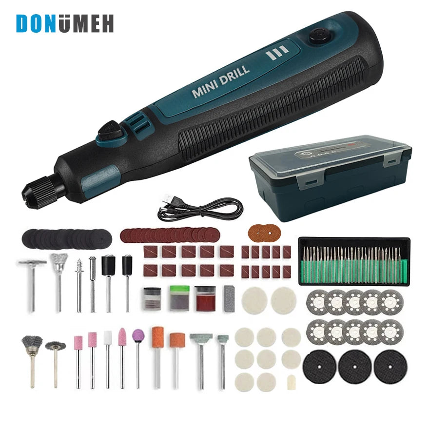 DONUMEH Cordless Mini Electric Engraver and Grinder with 3-Speed Control