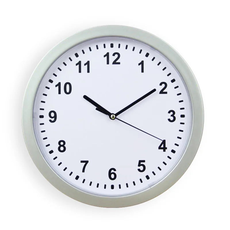 Sight Secret Wall Clock With Hidden Compartment &ndash; Safe Box Silver