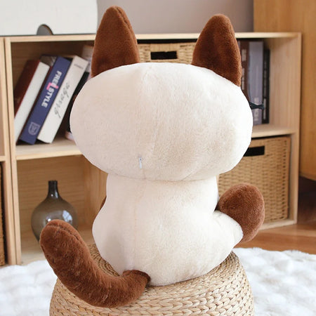Super Soft 35-60cm Siamese Cat Stuffed Doll for Cozy Home Decor