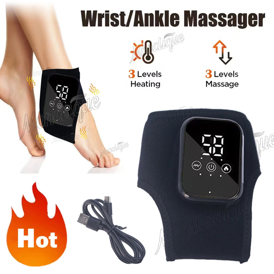 Elektrisk fotledsmassager med 3-stegs varmkompressvibration