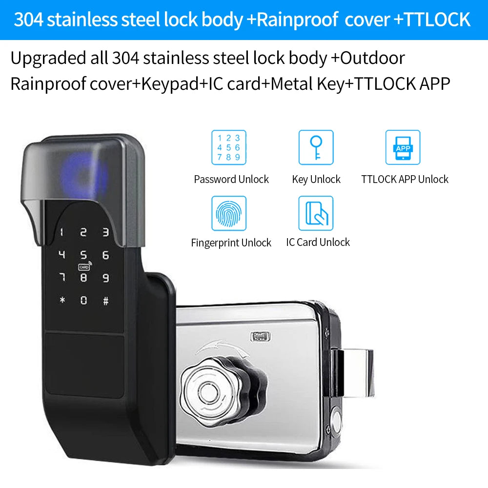 Bluetooth TTLOCK Fingerprint Lock VD08