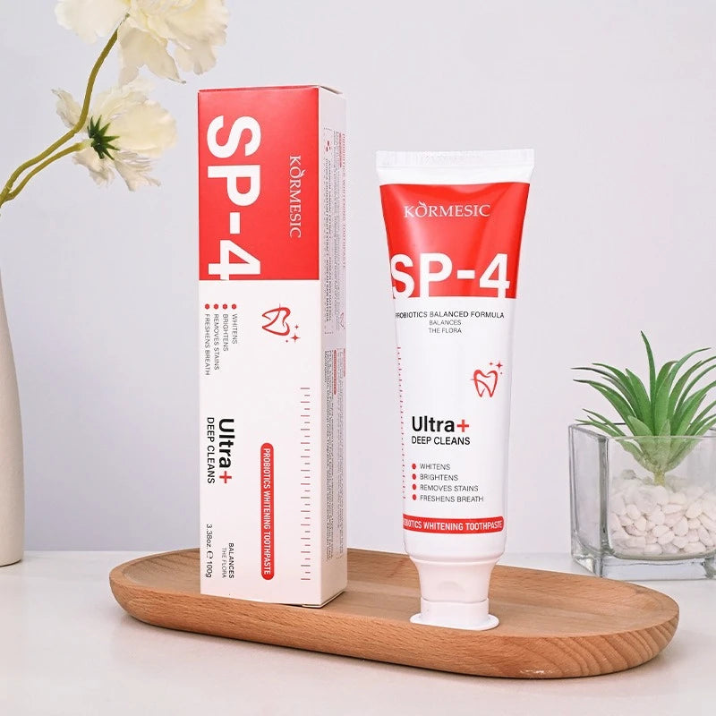 Sp 4 SP-4 Probiotics Brightening Toothpaste – Effective Stain Removal ...