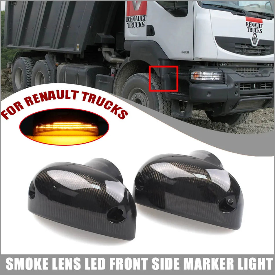 LED bočné smerové svetlá so dymovým sklom pre Renault Midlum FE FL
