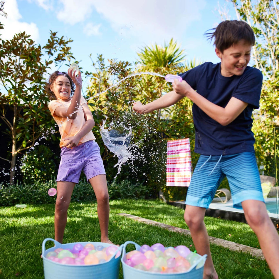 Rapid Fill Water Balloons for Kids &amp; Adults - 111pcs Set for Ultimate Summer Fun &amp; Beach Water Fights