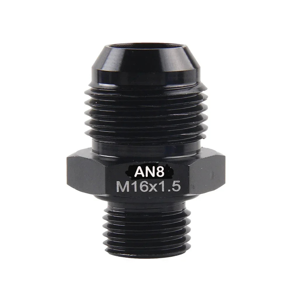 Aluminum AN8 Male Adapter With M16x1.5 Threads For Fuel Lines by InterCyprus Trading Ltd