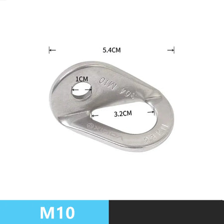 XD-8608 Rock Climb Anchor Point Piton Nut &ndash; Stainless Steel M10-Plate