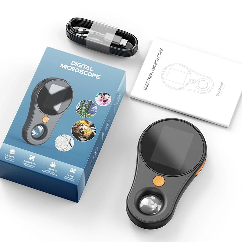 2.0 Inch 500X Digital Microscope 1080P - 2.0 Inch IPS HD Black / 500X