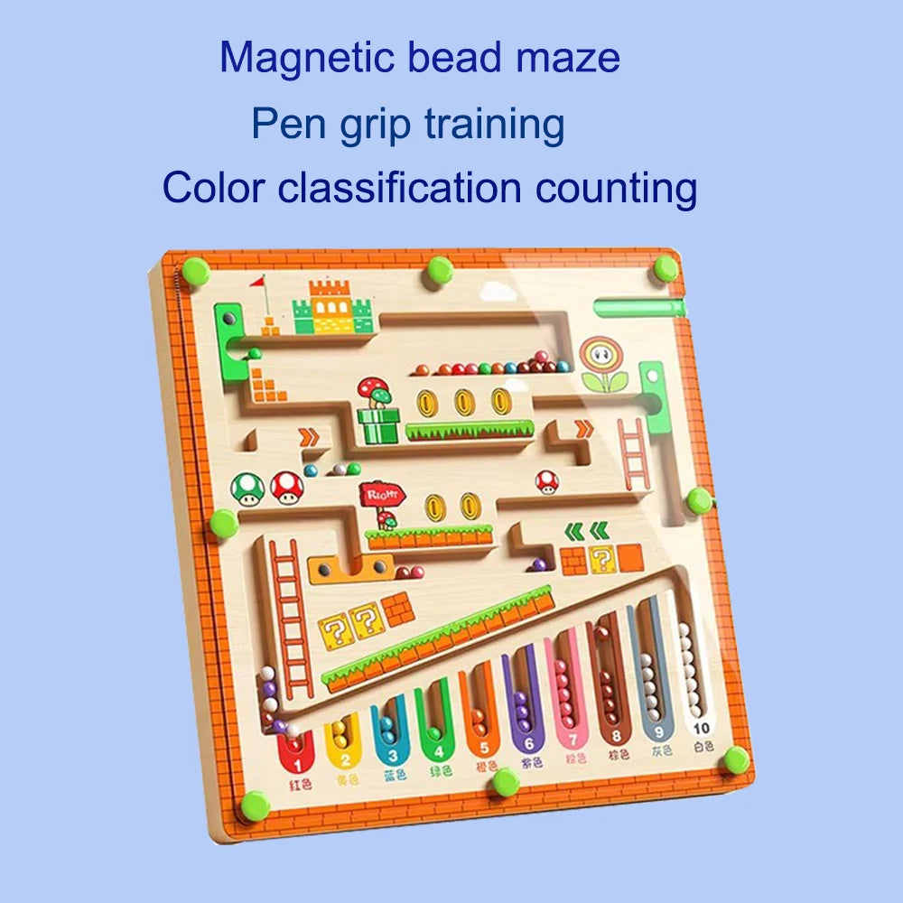 Children's Magnetic Maze Walking Ball &ndash; Enhances Concentration and Logic Skills