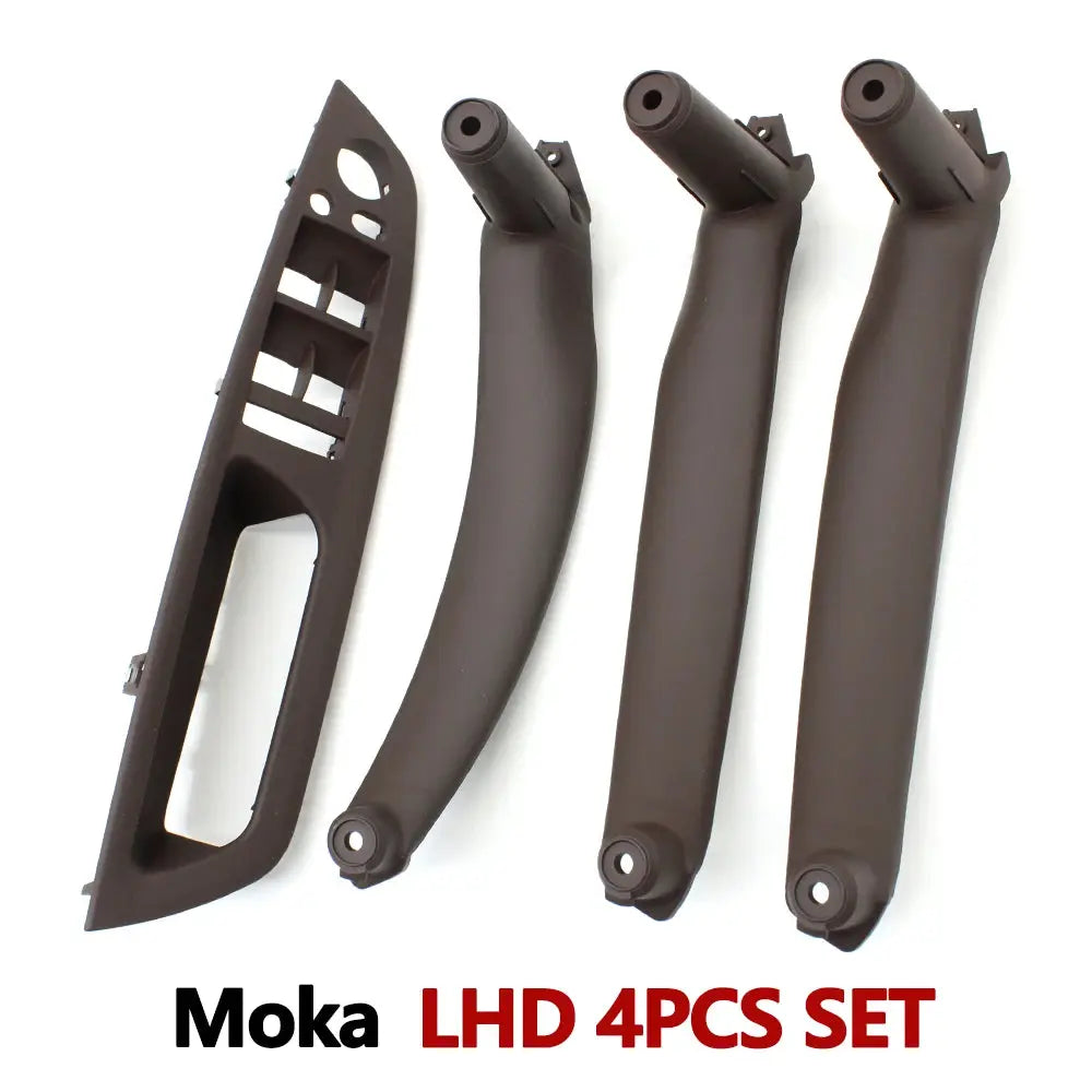 4PCS Set Car Front Driver Door Handle Armrest Cover Interior Door Pull Handle Panel Trim Cover For BMW X5 X6 E70 E71 2007-2013 by InterCyprus Trading Ltd