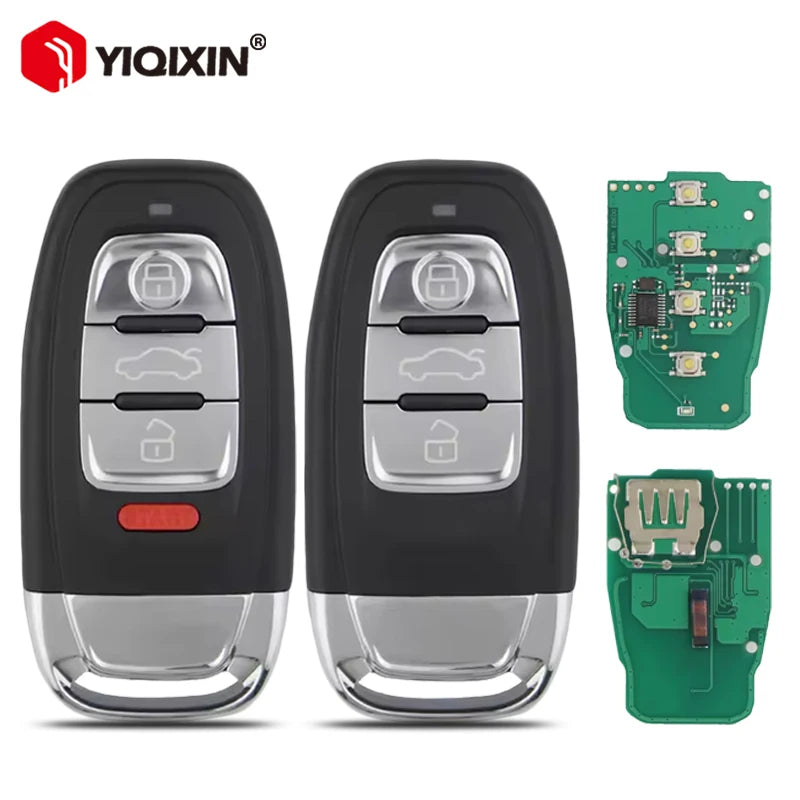 Nuotolinis raktas Audi Q5 3 ir 4 mygtukai 315 433 868 MHz ABS korpuso dėklas