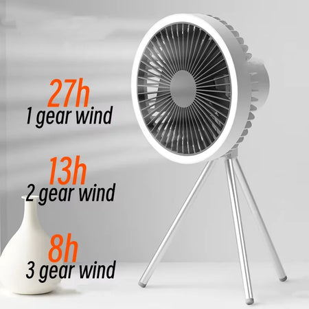 2025 10000mAh Camping Fan &ndash; Rechargeable Portable LED