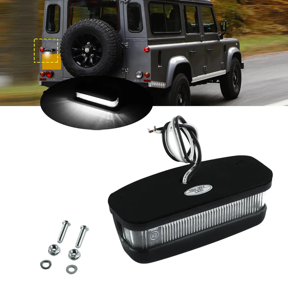 Canbus LED License Plate Light for Land Rover Defender 90 110 130 by InterCyprus Trading Ltd