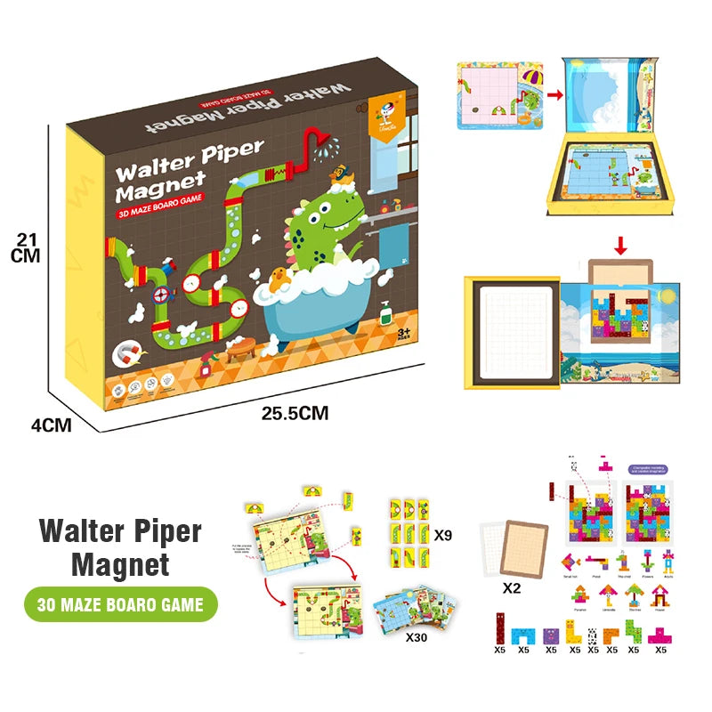 Magnetic Book Puzzle &ndash; Engaging Montessori Learning Game