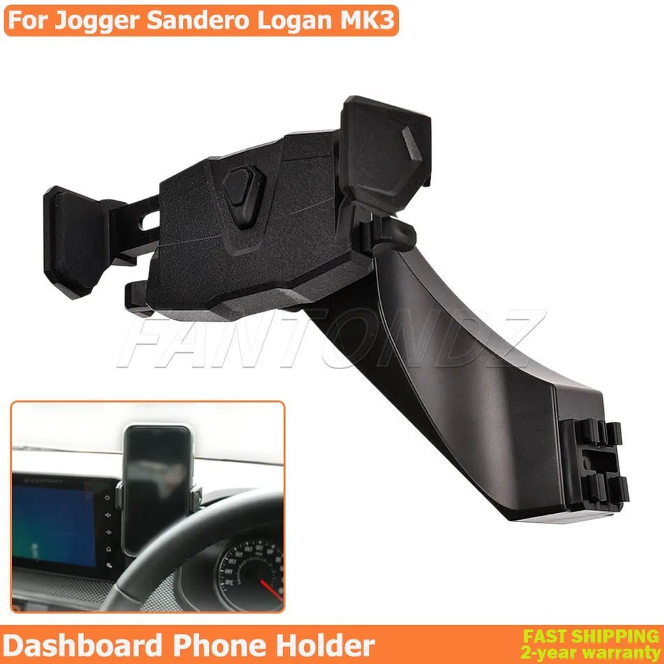 Dashboard Phone Holder Rotatable Mount For Logan Sandero Mk3