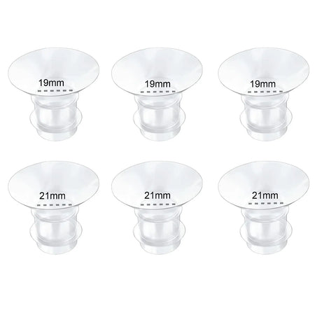 5 Size Breast Milk Pump Flange Inserts - Compatible &amp; Comfortable 19-21
