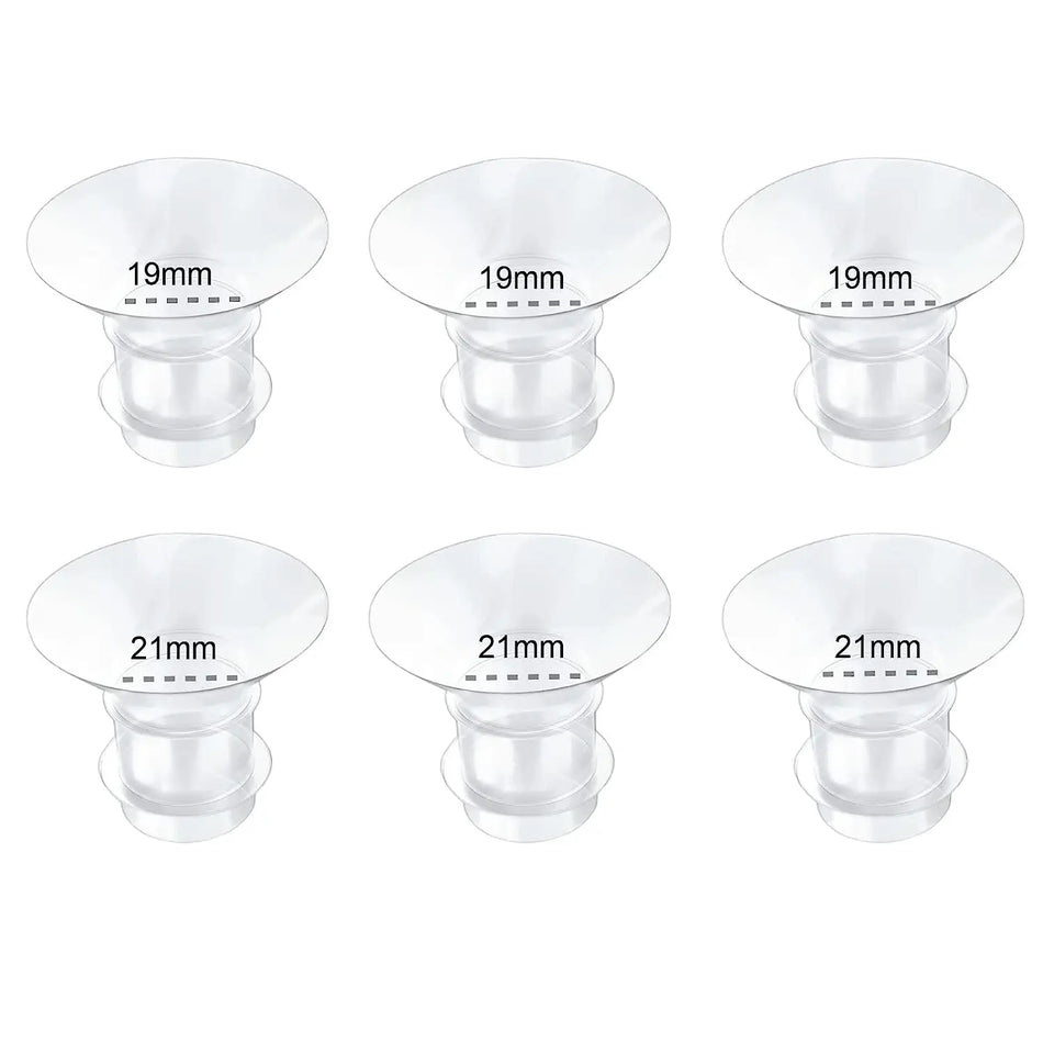 5 Size Breast Milk Pump Flange Inserts - Compatible &amp; Comfortable 19-21