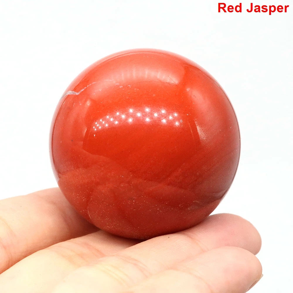 40mm Natural Stones Ball Reiki Crystal Sphere &ndash; Chakra Gems