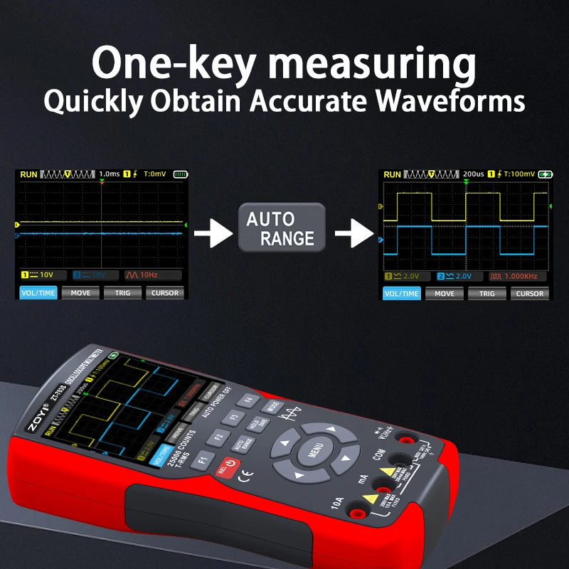 ZOYI ZT-703S 3-In-1 Oscilloscope Multimeter &ndash; 3.5 Display