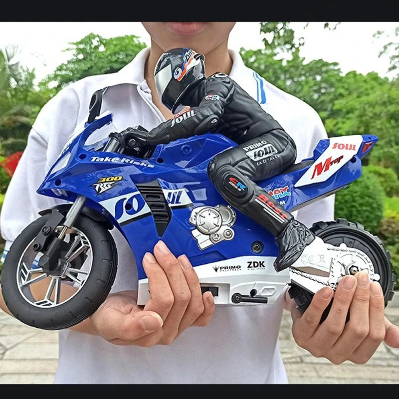 Large Rc Motorcycle 1/6 Stunt Remote Control - Four Channel