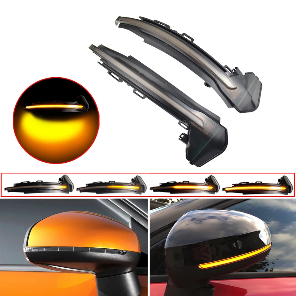 2PC Fari LED Dinamici per Segnali di Direzione per Audi A1 8X 2011-2017